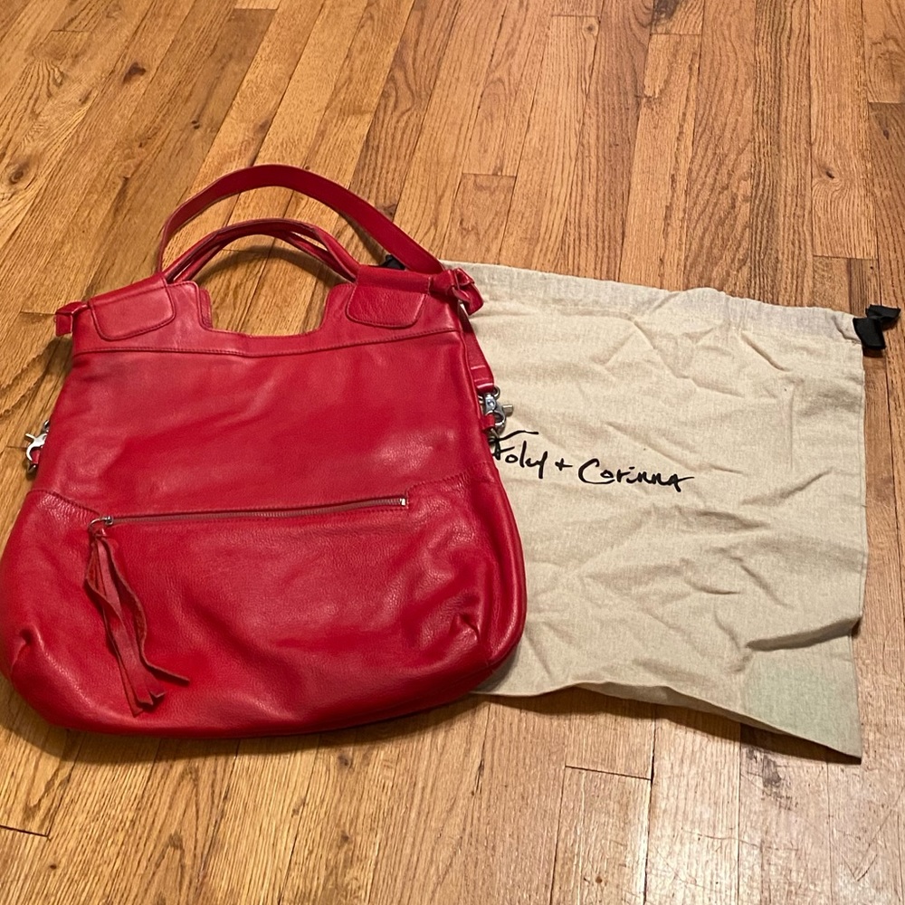 ❣️RED City bag by Foley + Corinna-NEW condition!